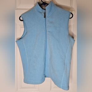 GAP Vest Women's. Size Medium. Stretch Light Blue. Full Zip